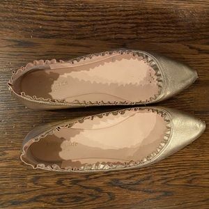 Kate Spade Gold slides